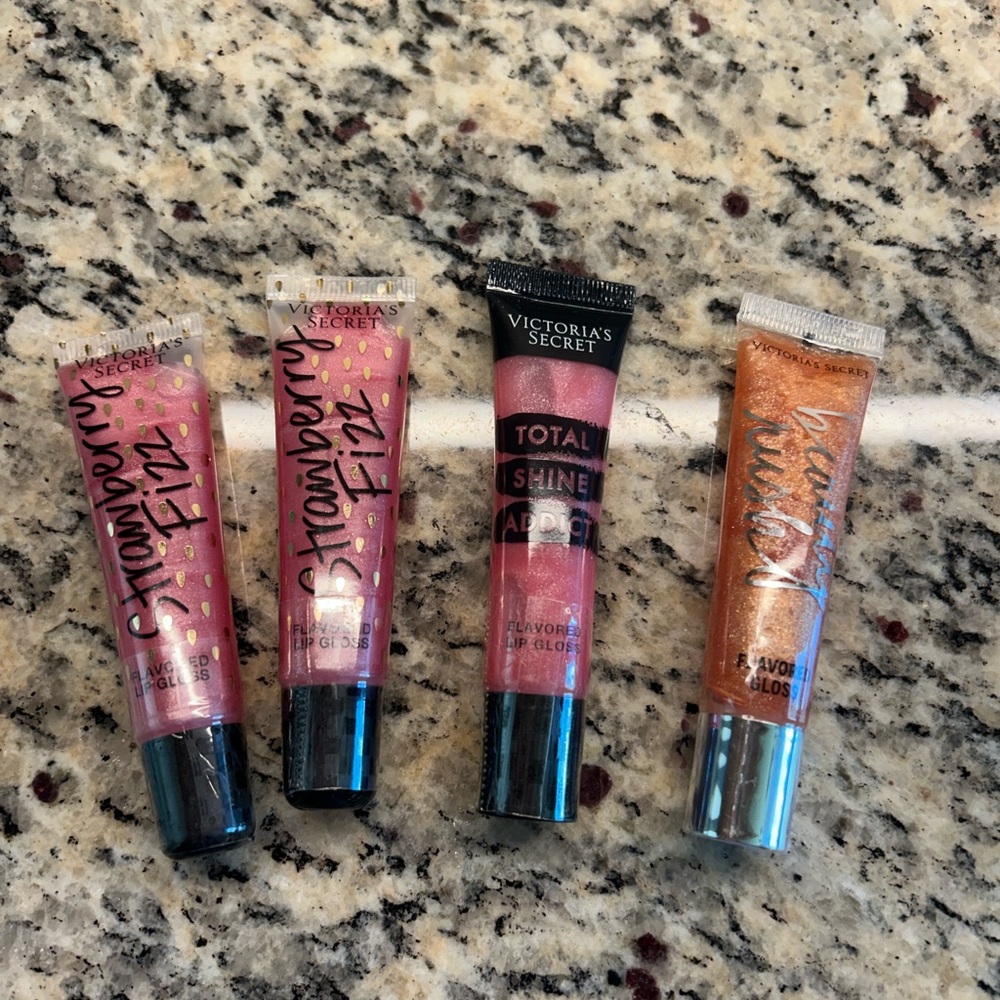 Victoria's Secret Pink and Gold Lip Balm Collection